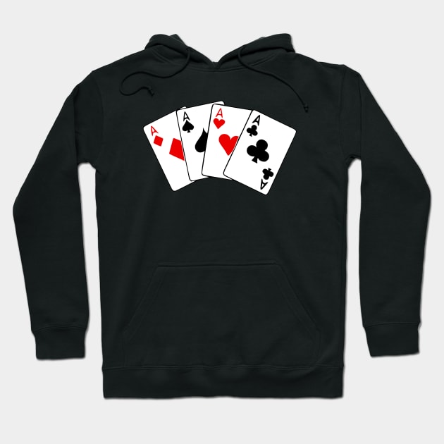 Four Aces Hoodie by KayBee Gift Shop